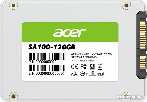 SSD Acer SA100 120GB BL.9BWWA.101