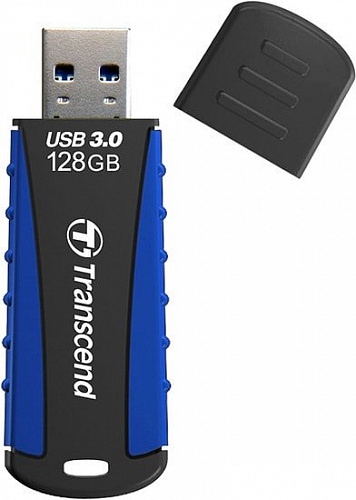 USB Flash Transcend JetFlash 810 128GB (черный/синий)