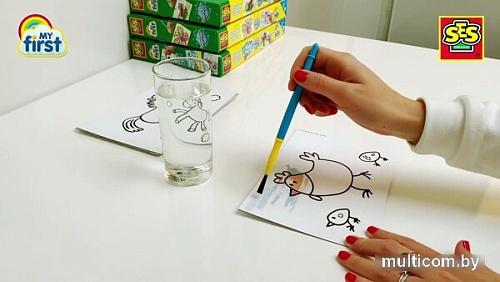Набор для рисования SES Creative My First Мои первые раскраски водой Волшебные животные 14454