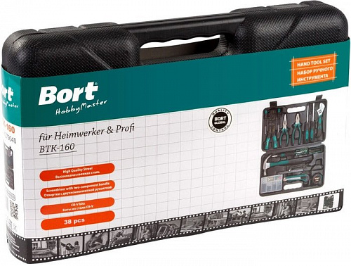 Универсальный набор инструментов Bort BTK-160 (38 предметов)