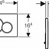 Панель смыва Geberit Sigma 01 115.770.JQ.5 (хром матовый)