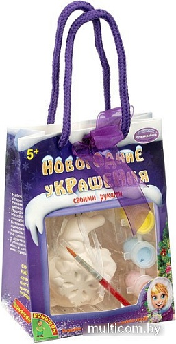 Набор для создания поделок/игрушек Bondibon Елочные украшения. Снеговичок ВВ1600-1