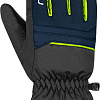 Горнолыжные перчатки Reusch Alan Junior 6361115-7712 (р-р 3.5, Blck/Dres Blue/Neon Green)