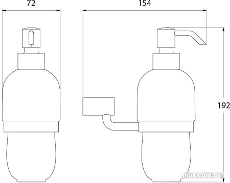 Дозатор для жидкого мыла IDDIS Renior [RENSBC0I46]