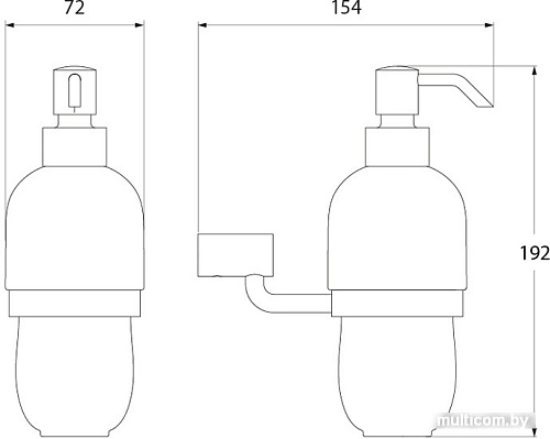 Дозатор для жидкого мыла IDDIS Renior [RENSBC0I46]