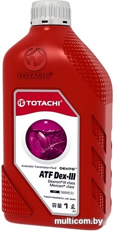 Трансмиссионное масло Totachi DENTO ATF Dex III 1л