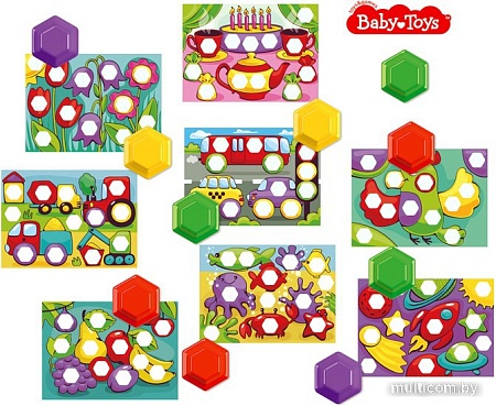 Развивающая игра Baby Toys Цвет в цвет 04377