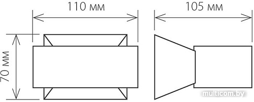 Бра Elektrostandard 1549 Techno LED Blinc (белый)