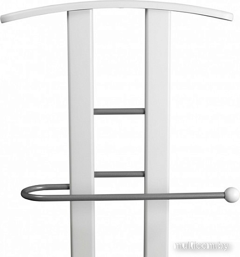 Стойка для одежды Мебелик Костюмная галант 321 (металлик/белый)