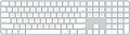 Клавиатура Apple Magic Keyboard USB-C MXK73ZA/A (с Touch ID и цифровой панелью, с белыми клавишами, раскладка US English)