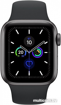 Умные часы Apple Watch Series 5 40 мм (алюминий серый космос/черный спортивный)