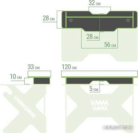 Подставка VMM Game Base 120 Dark Black BS-2BBK