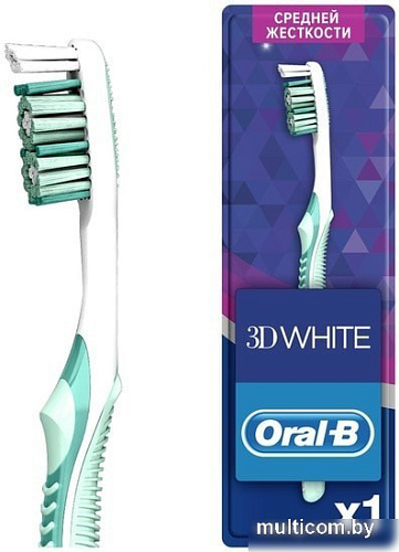 Зубная щетка Oral-B 3D White Whitening средней жесткости (1 шт)