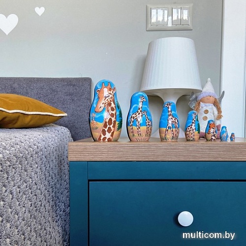 Развивающая игра Брестская Матрешка Жираф (набор 7 шт)