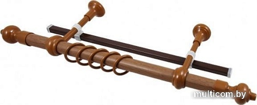 Карниз для штор Legrand Кантри + У-шина 48066146 (1.4 м, орех золотой)