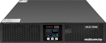 Источник бесперебойного питания ExeGate PowerExpert ULS-1000.LCD.AVR.C13.USB.RS232.SNMP.2U