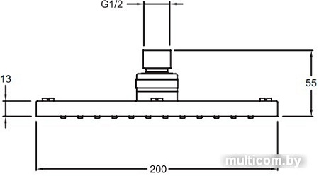 Верхний душ Jacob Delafon July E21761-CP