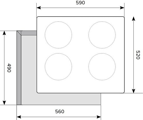 Варочная панель HOMSair HIY64BK