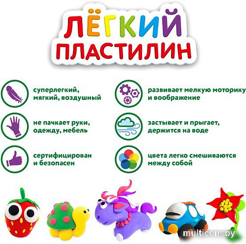 Пластилин легкий Юнландия 105908 (36 цв)