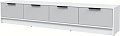 Тумба Интерлиния ТВ Концепт КТ-ТВ4-35 (серый/белый платинум)