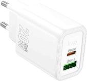 Сетевое зарядное Hoco N61 (белый)
