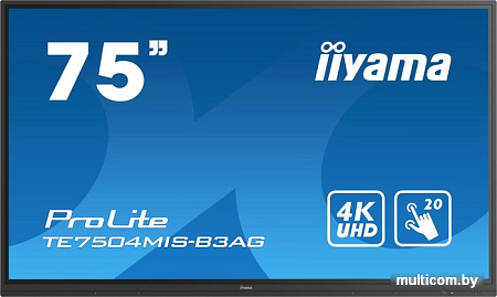 Интерактивная панель Iiyama ProLite TE7504MIS-B3AG