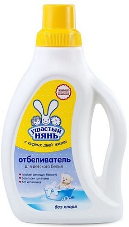 Отбеливатель Ушастый нянь жидкий для детского белья 750 мл