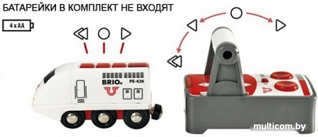 BRIO Пассажирский поезд с вагоном и пассажиром 33510