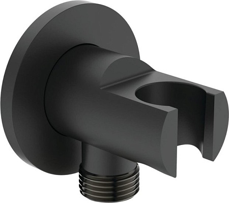 Держатель душевой лейки с подключением Ideal Standard IdealRain Black BC807XG