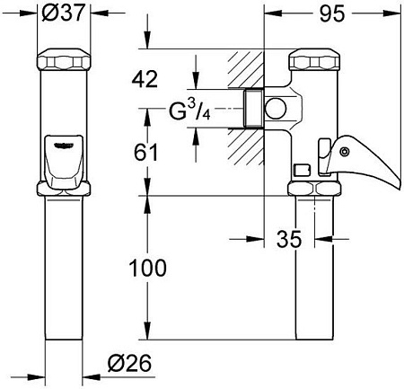 Смывное устройство Grohe 37139000