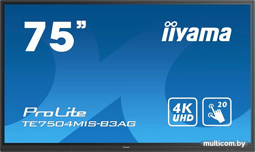 Интерактивная панель Iiyama ProLite TE7504MIS-B3AG