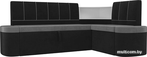 Угловой диван Mebelico Тефида 107513 (левый, серый/черный)