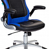 Кресло Бюрократ VIKING-1/BL+BLUE (черный/синий)