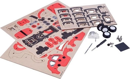 3Д-пазл Bondibon Машина ВВ4682 (красный)