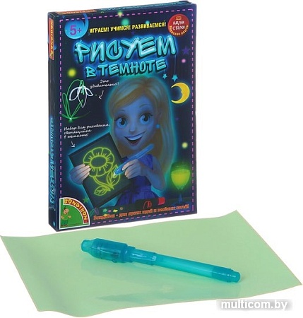Набор для опытов Bondibon Науки с Буки Рисуем в темноте ВВ1461-1