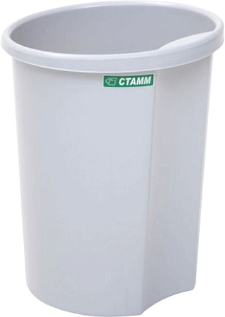 Корзина для бумаг Стамм КР12 (серый)