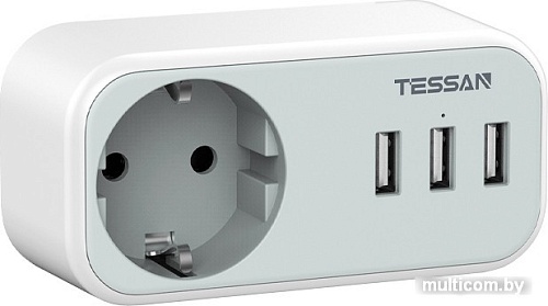 Сетевой фильтр Tessan TS-329 (серый)