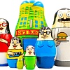 Развивающая игра Брестская Матрешка Матрешки с персонажами мультсериала Bob's Burgers (набор 7 шт)