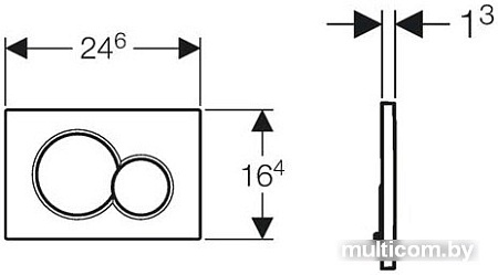 Geberit Sigma 01 115.770.DT.5 (латунь)