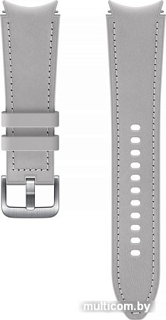 Ремешок Samsung Hybrid Leather для Samsung Galaxy Watch4 (20 мм, M/L, серебро)