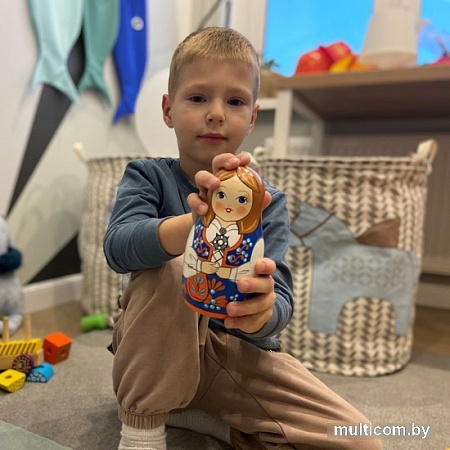 Развивающая игра Брестская Матрешка В народном норвежском костюме (набор 7 шт)