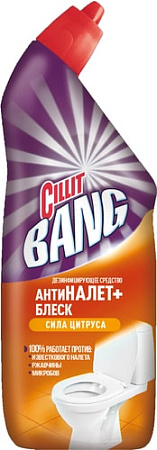 Средство для унитаза Cillit Bang АнтиНалет+блеск Сила цитруса 450 мл