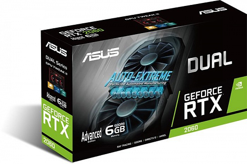 Видеокарта ASUS Dual GeForce RTX 2060 Advanced ed. 6GB GDDR6 DUAL-RTX2060-A6G