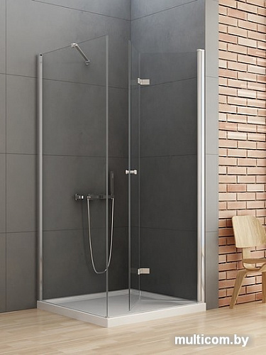 Душевой уголок NEW TRENDY New Soleo 90x90 правая D-0153A/D-0088B