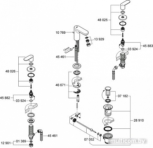 Смеситель Grohe Eurosmart Cosmopolitan 20187000