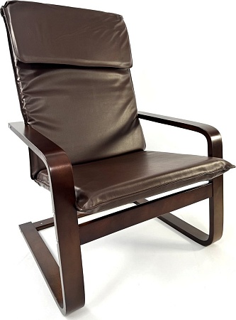 Интерьерное кресло Calviano Soft 1 (коричневый PU)