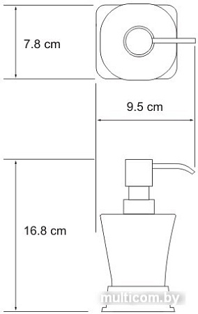 Дозатор для жидкого мыла Wasserkraft K-5499