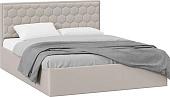 Кровать Трия Порто универсальный 180x200 (велюр Confetti Smoke)