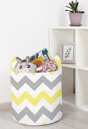 Корзина JoyArty Красочные зигзаги toba_10723_S