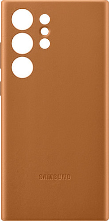 Чехол для телефона Samsung Leather Case S23 Ultra (песочно-бежевый)